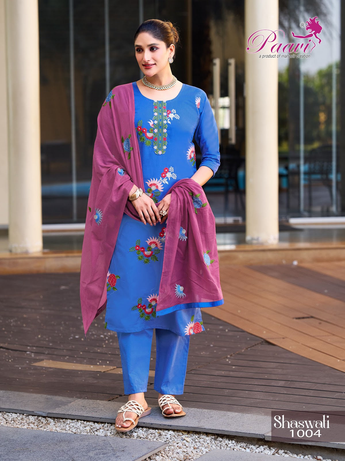 Shaswati Paavi Cotton Readymade Pant Style Suits Wholesale Price