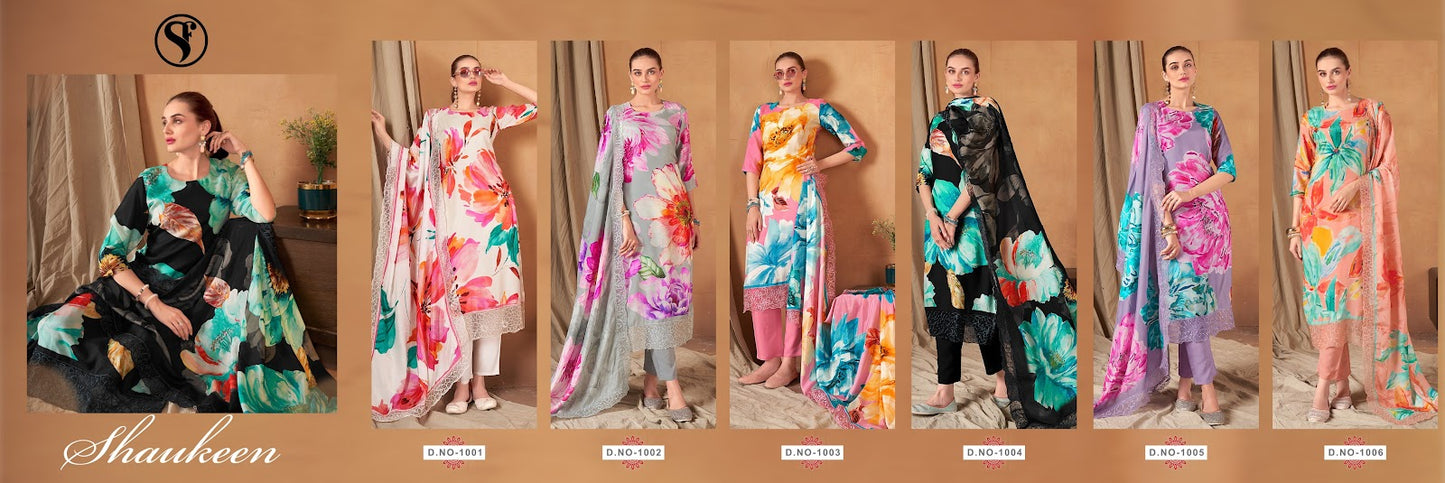 Shaukeeen Sweety Fashion Pure Viscose Pant Style Suits Wholesale Price
