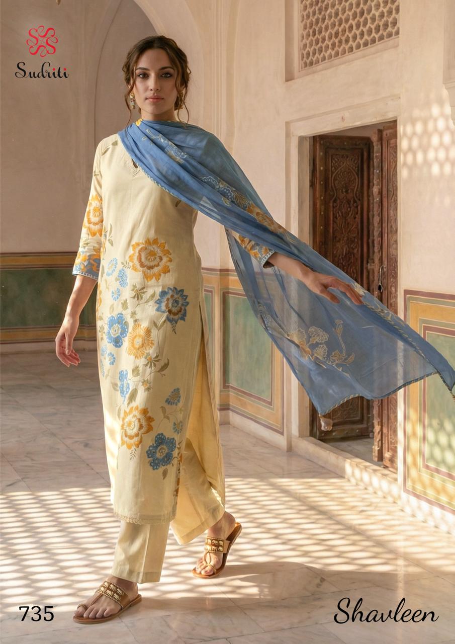 Shavleen Sudriti Sahiba Cotton Lawn Salwar Suits Supplier India
