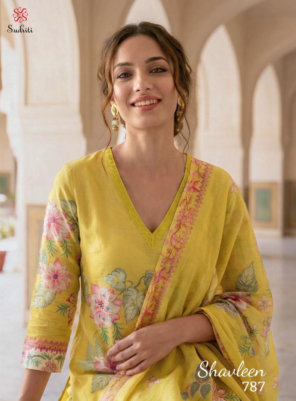 Shavleen Sudriti Sahiba Cotton Lawn Salwar Suits Supplier India