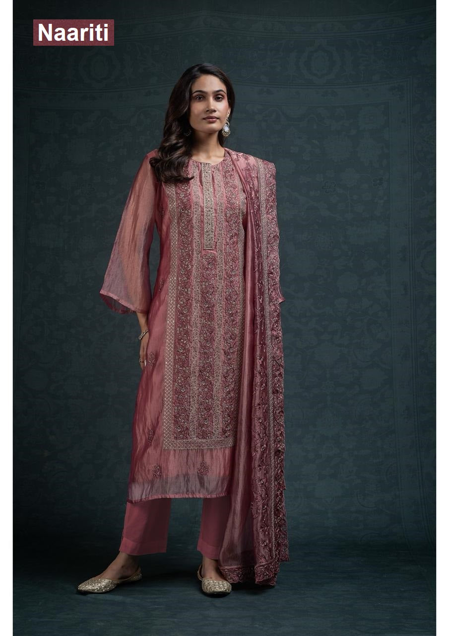 Shavra 2779 Naariti Tissue Organza Pant Style Suits Wholesaler Ahmedabad