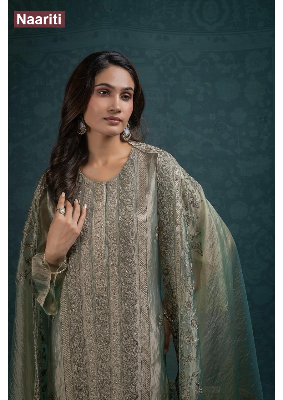 Shavra 2779 Naariti Tissue Organza Pant Style Suits Wholesaler Ahmedabad