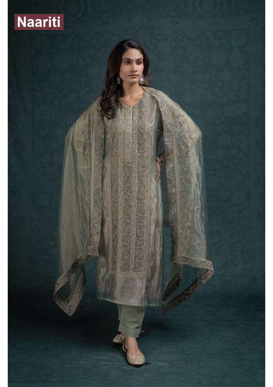 Shavra 2779 Naariti Tissue Organza Pant Style Suits Wholesaler Ahmedabad
