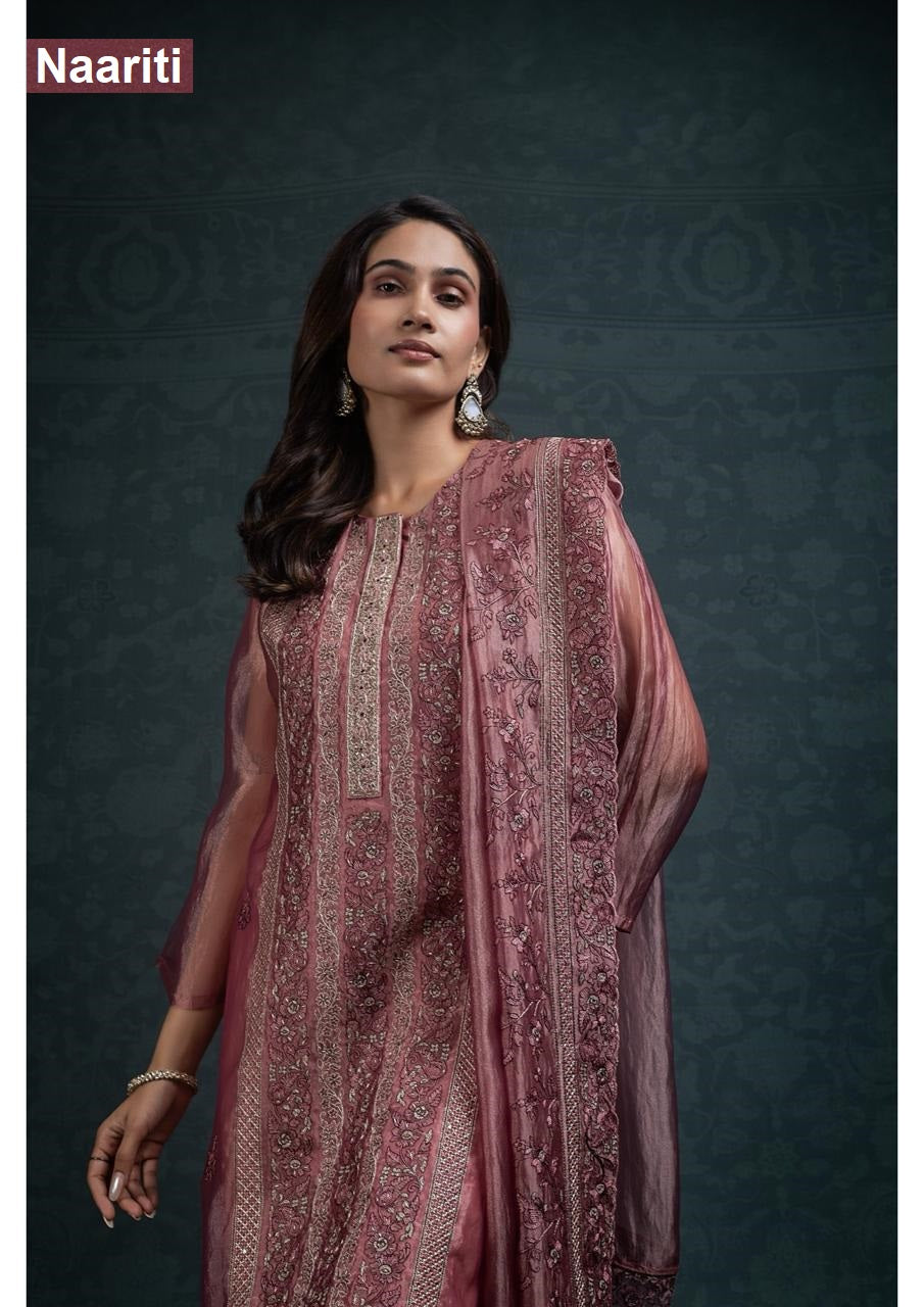 Shavra 2779 Naariti Tissue Organza Pant Style Suits Wholesaler Ahmedabad