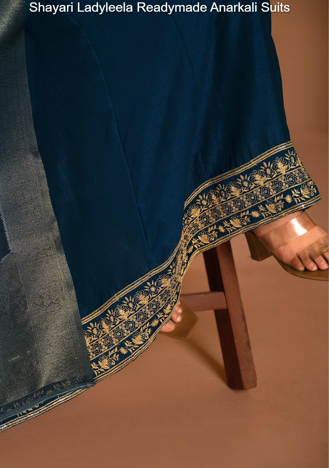 Shayari Ladyleela Vichitra Silk Readymade Anarkali Suits Manufacturer