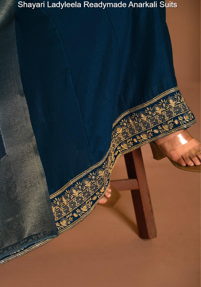 Shayari Ladyleela Vichitra Silk Readymade Anarkali Suits Manufacturer
