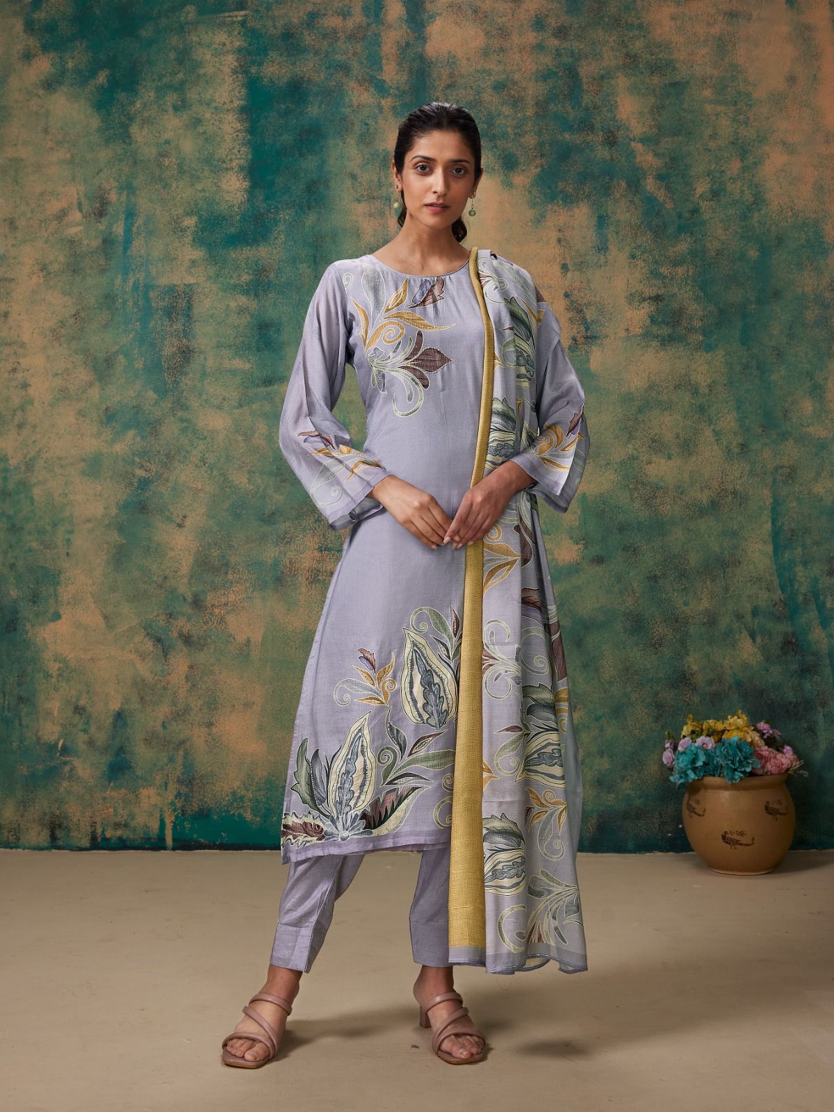 Shayla Shivaay Viscose Muslin Pant Style Suits Wholesaler Gujarat