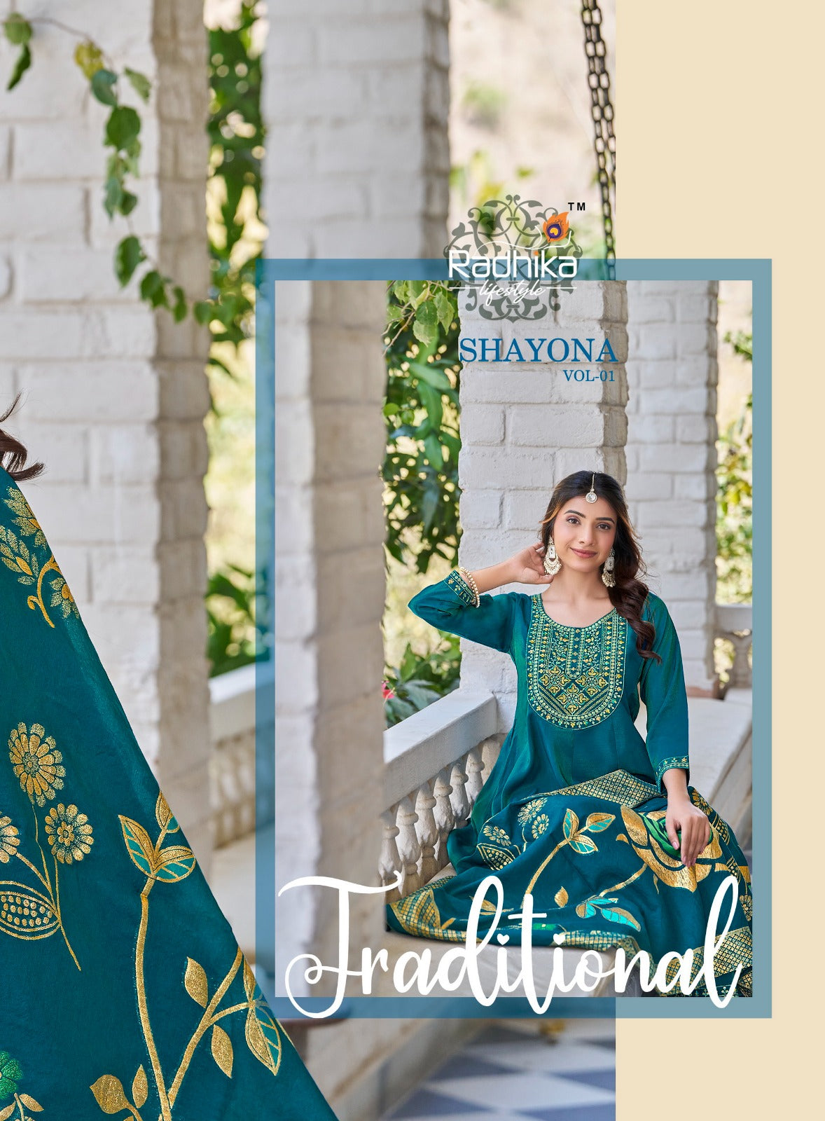 Shayona Vol 1 Radhika Lifestyle Simmer Readymade Plazzo Style Suits Exporter Gujarat