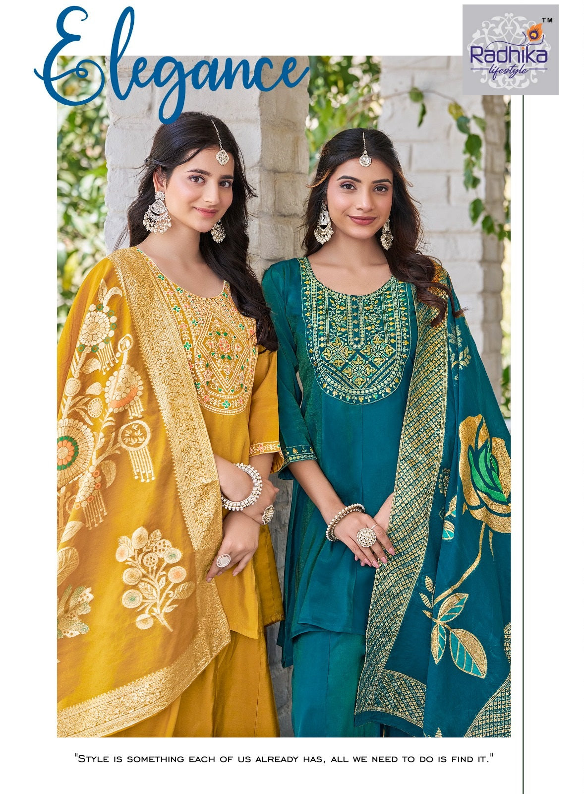 Shayona Vol 1 Radhika Lifestyle Simmer Readymade Plazzo Style Suits Exporter Gujarat