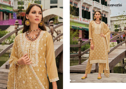 Shazar Zaveri Soft Organza Readymade Pant Style Suits Exporter Ahmedabad