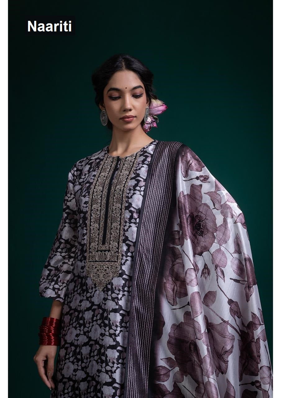 Shazeed 2838 Naariti Silk Pant Style Suits Wholesaler Gujarat
