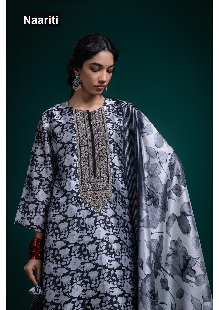 Shazeed 2838 Naariti Silk Pant Style Suits Wholesaler Gujarat