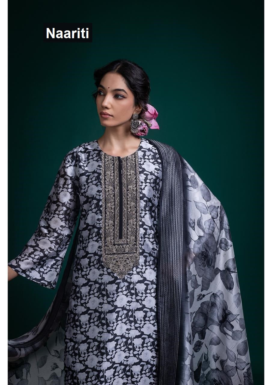 Shazeed 2838 Naariti Silk Pant Style Suits Wholesaler Gujarat