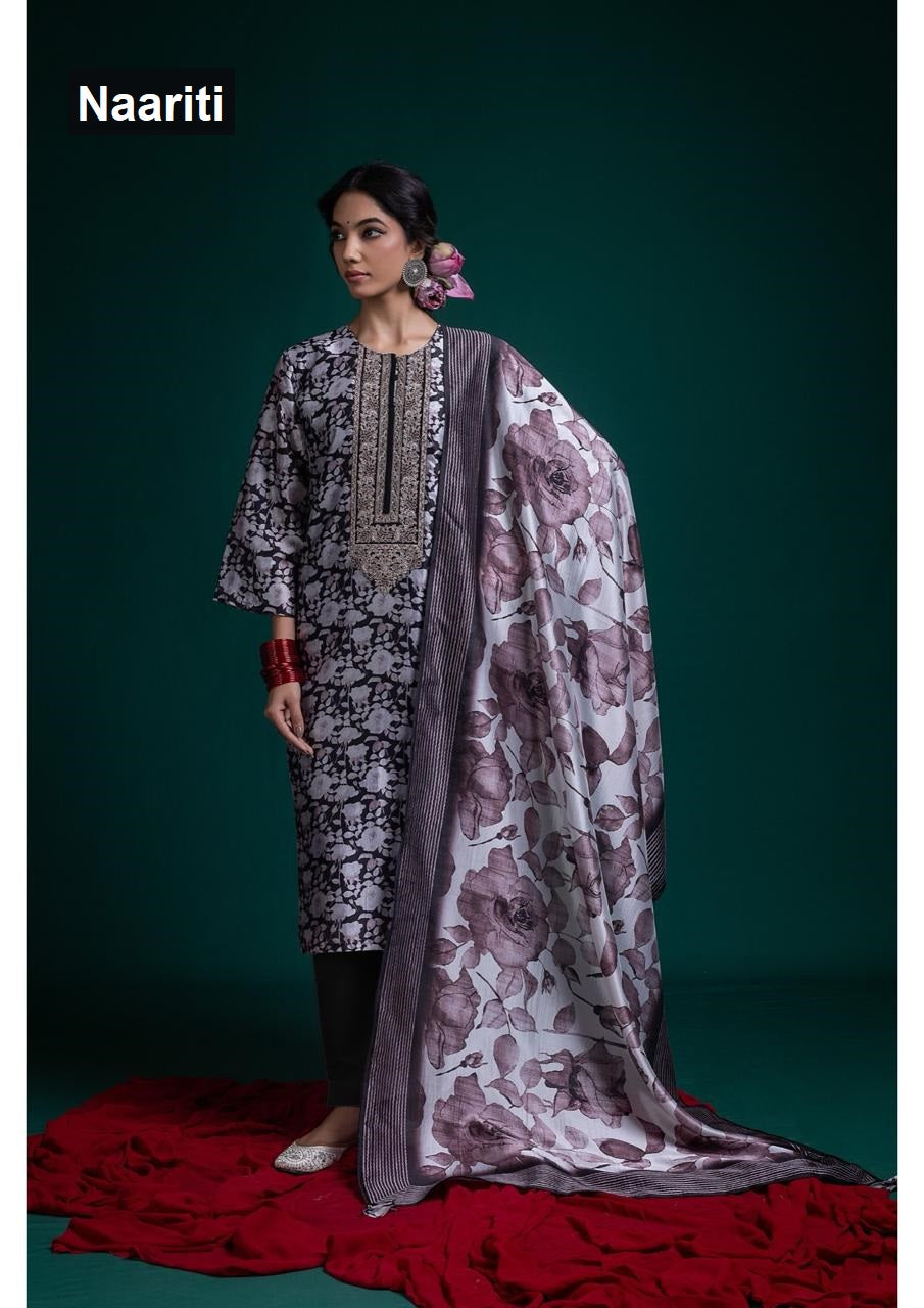 Shazeed 2838 Naariti Silk Pant Style Suits Wholesaler Gujarat