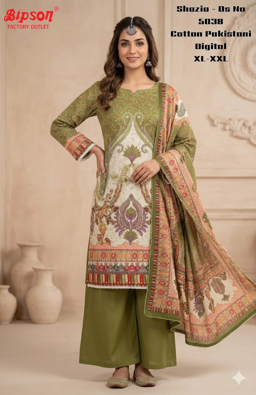 Shazia 5038 Bipson Prints Cotton Karachi Readymade Suits Wholesaler India