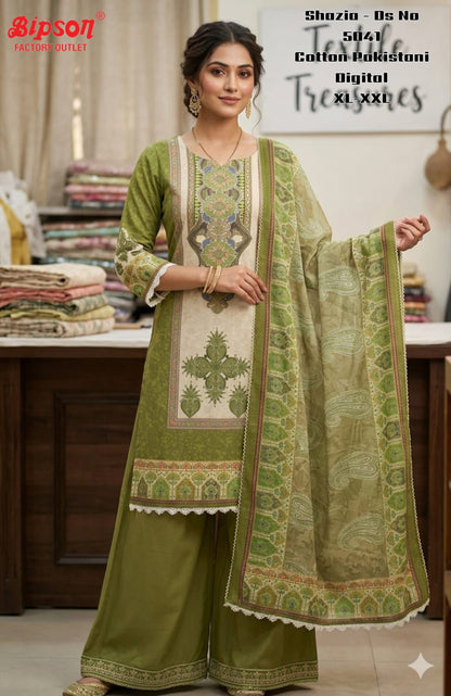 Shazia 5041 Bipson Prints Cotton Karachi Readymade Suits Manufacturer Ahmedabad