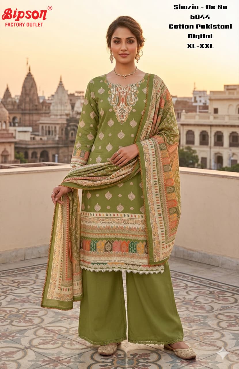 Shazia 5044 Bipson Prints Cotton Karachi Readymade Suits Wholesale Price