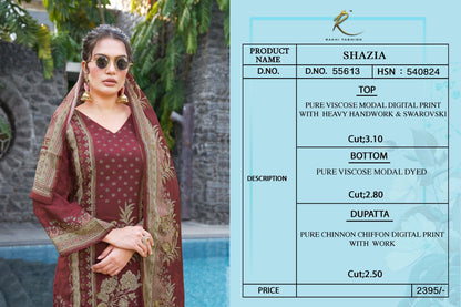 Shazia Rakhi Fashion Viscose Modal Pant Style Suits Manufacturer Gujarat