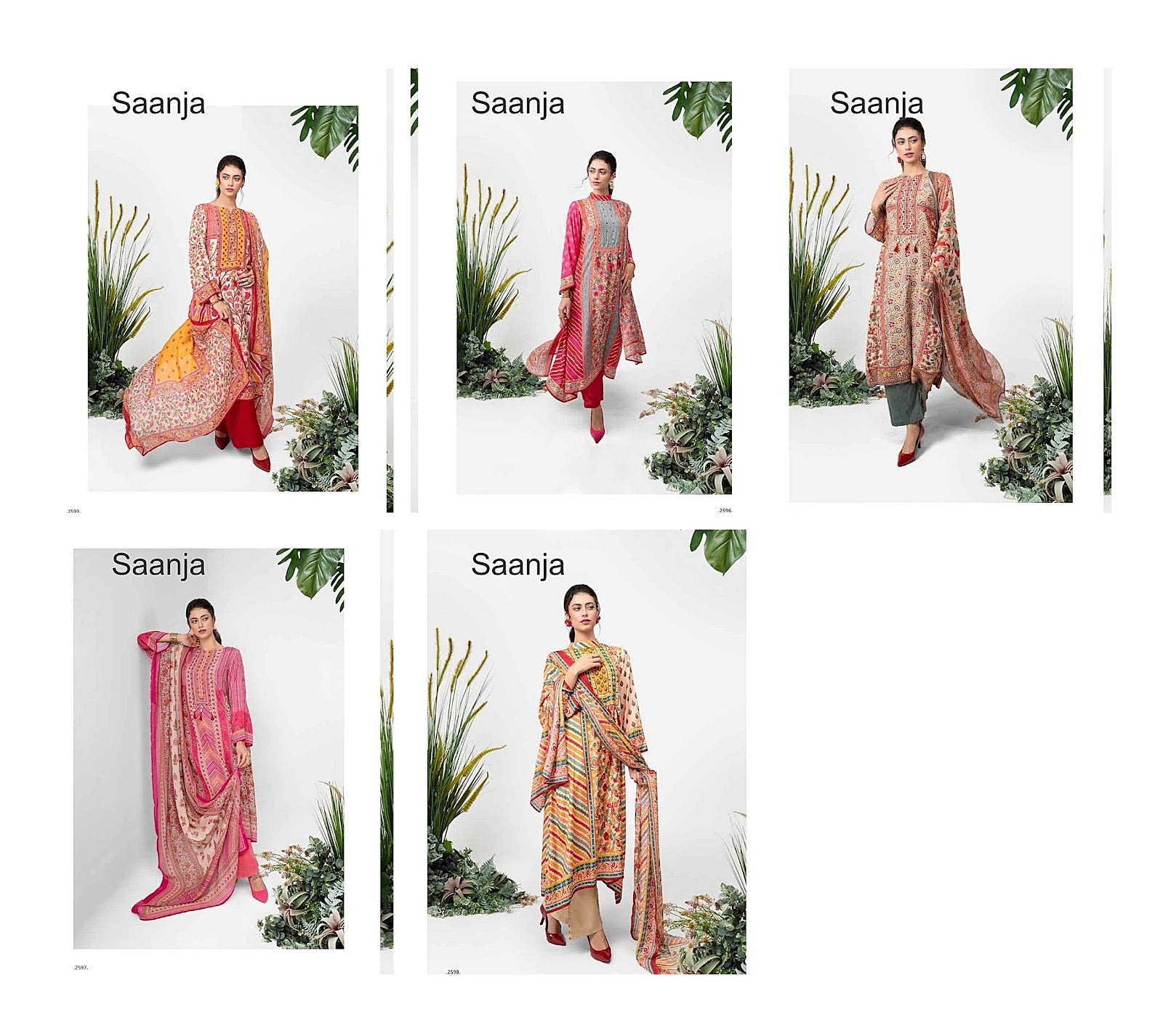 Shazia Saanja Viscose Muslin Pant Style Suits Exporter