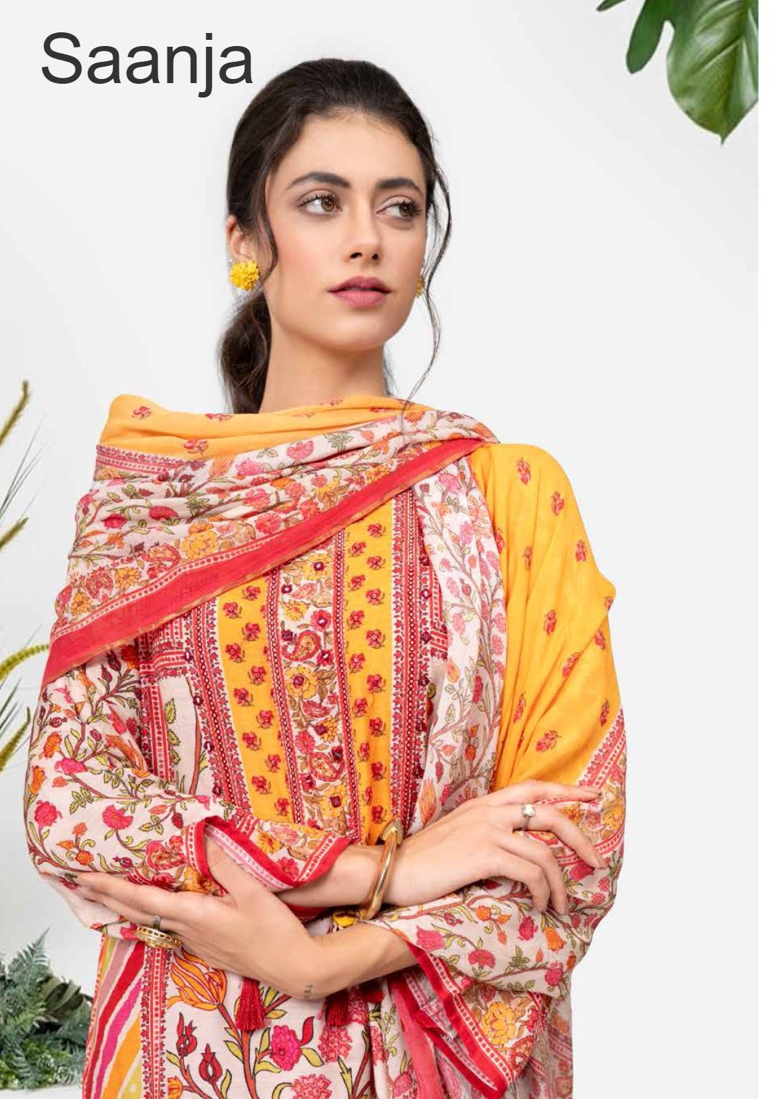 Shazia Saanja Viscose Muslin Pant Style Suits Exporter