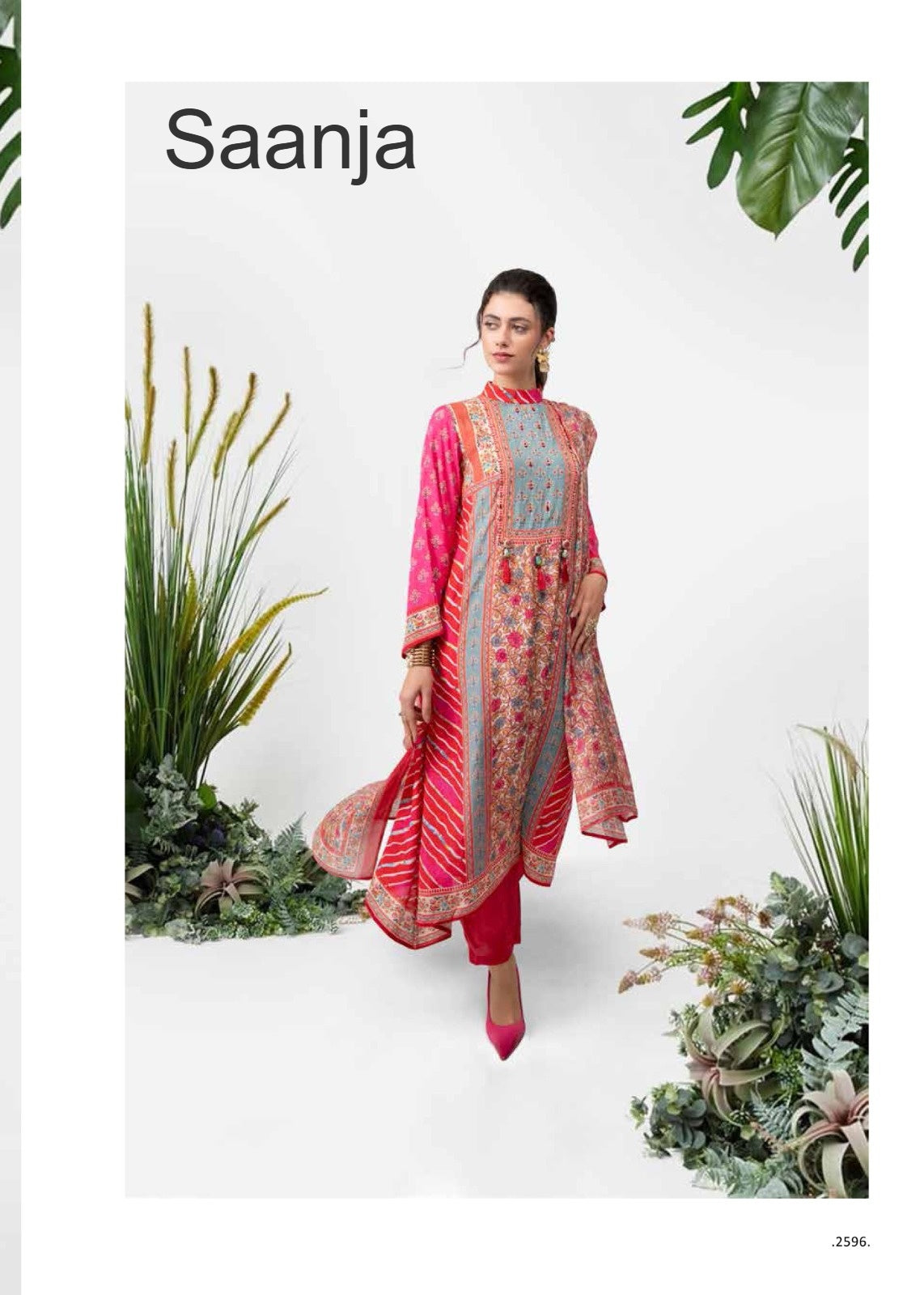 Shazia Saanja Viscose Muslin Pant Style Suits Exporter