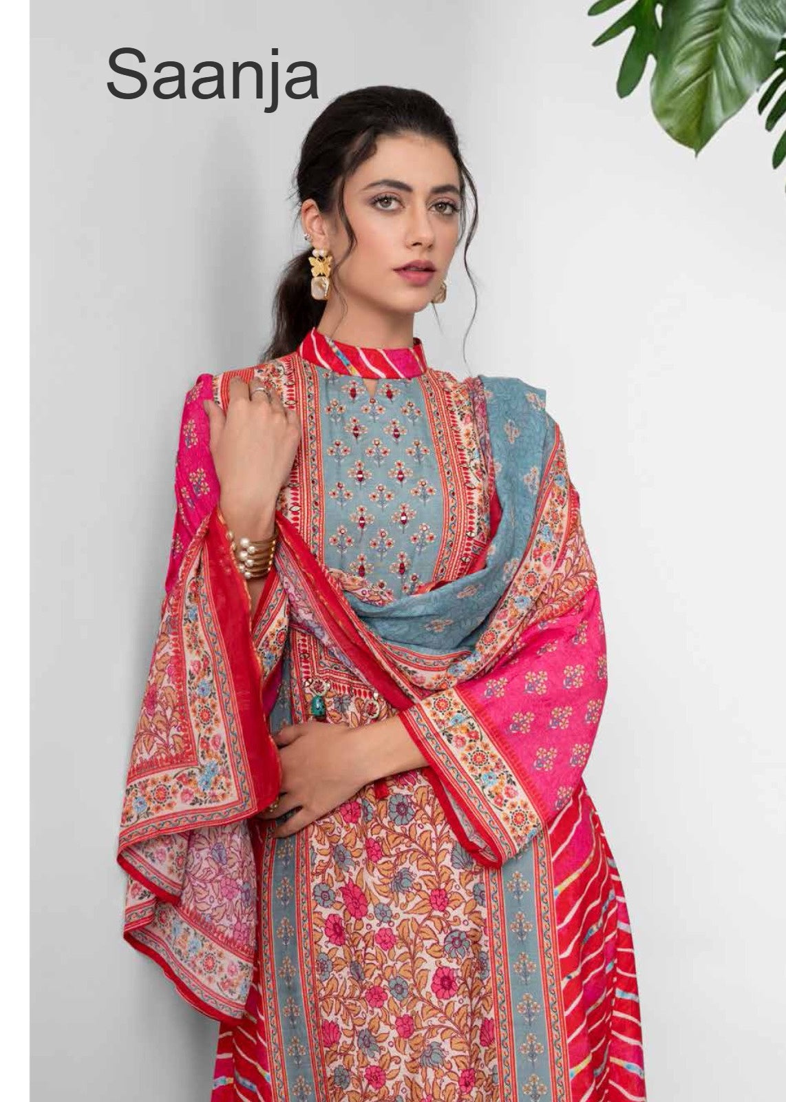 Shazia Saanja Viscose Muslin Pant Style Suits Exporter
