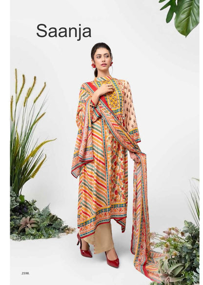 Shazia Saanja Viscose Muslin Pant Style Suits Exporter