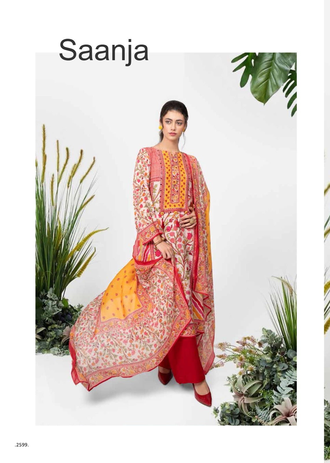 Shazia Saanja Viscose Muslin Pant Style Suits Exporter