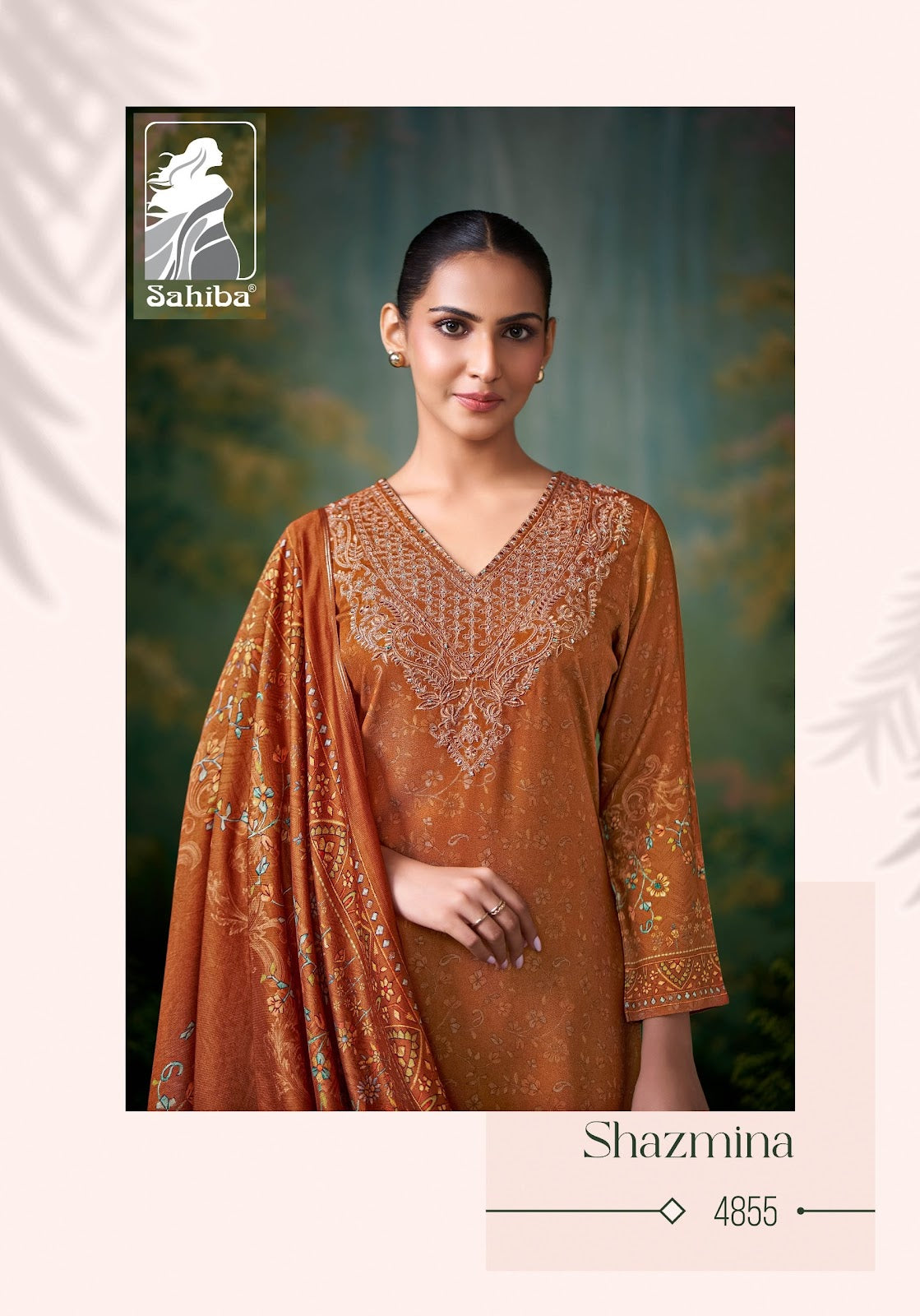 Shazmina Sahiba Twill Pashmina Suits Wholesaler Gujarat