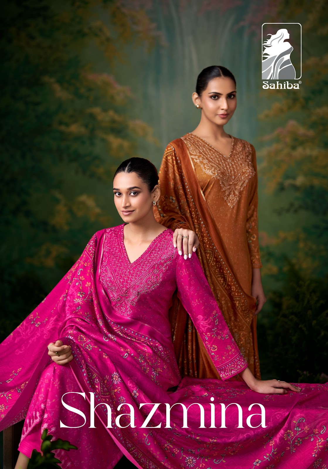 Shazmina Sahiba Twill Pashmina Suits Wholesaler Gujarat