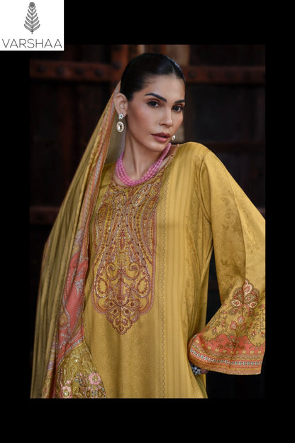 Shazneen Varshaa Viscose Muslin Pant Style Suits Wholesale Rate