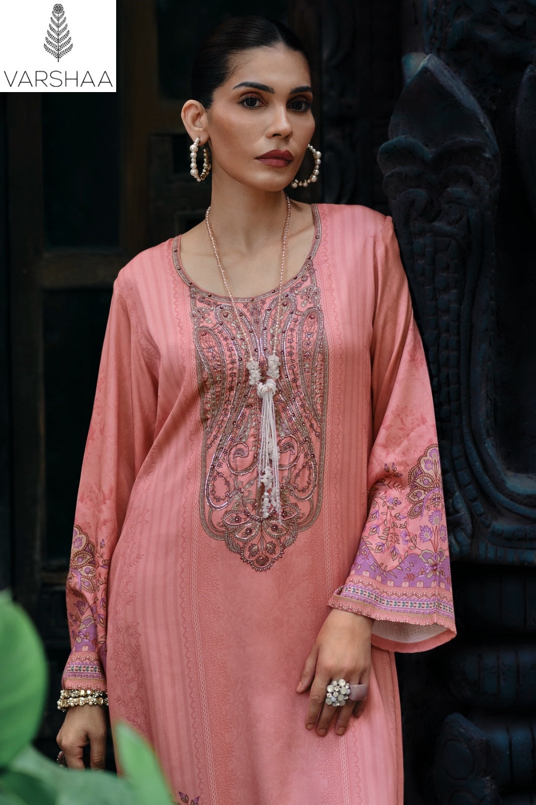 Shazneen Varshaa Viscose Muslin Pant Style Suits Wholesale Rate