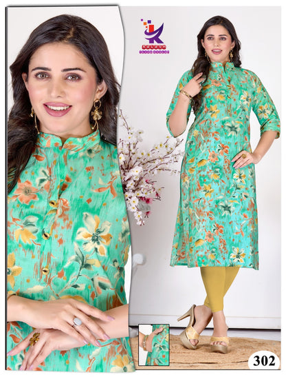 She Is Beautiful 2 Mlm Kalash Lifestyle Muslin Kurti With Pocket Wholesaler India