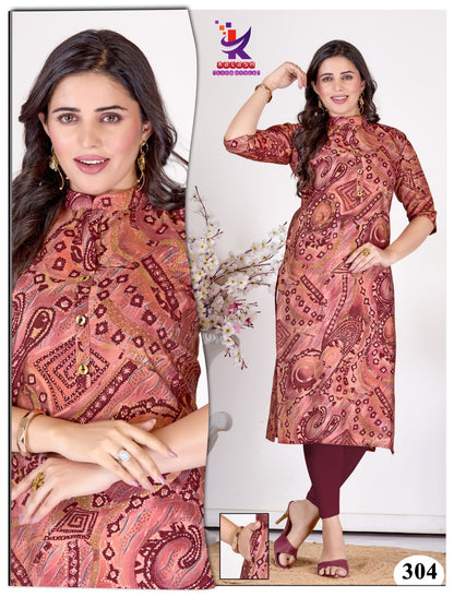 She Is Beautiful 2 Mlm Kalash Lifestyle Muslin Kurti With Pocket Wholesaler India