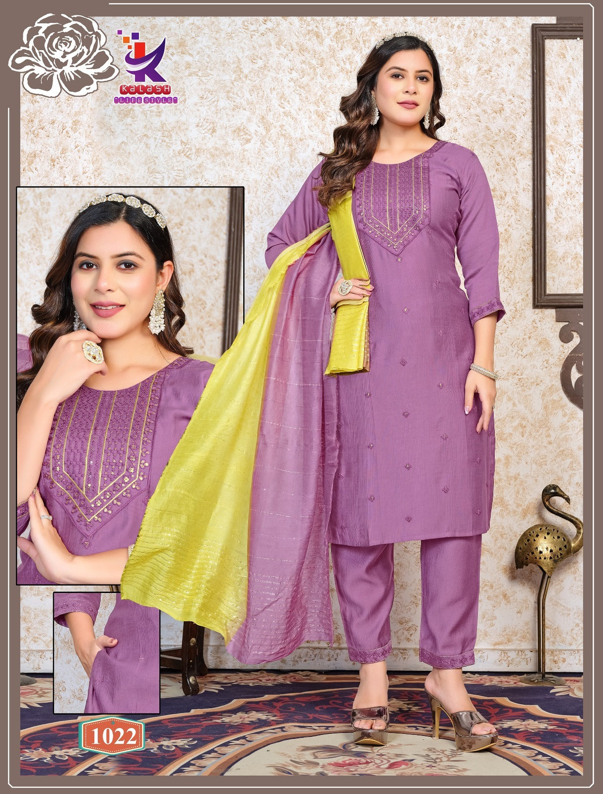 She Likes Mlm Kalash Lifestyle Vetican Readymade Pant Style Suits Wholesale Price
