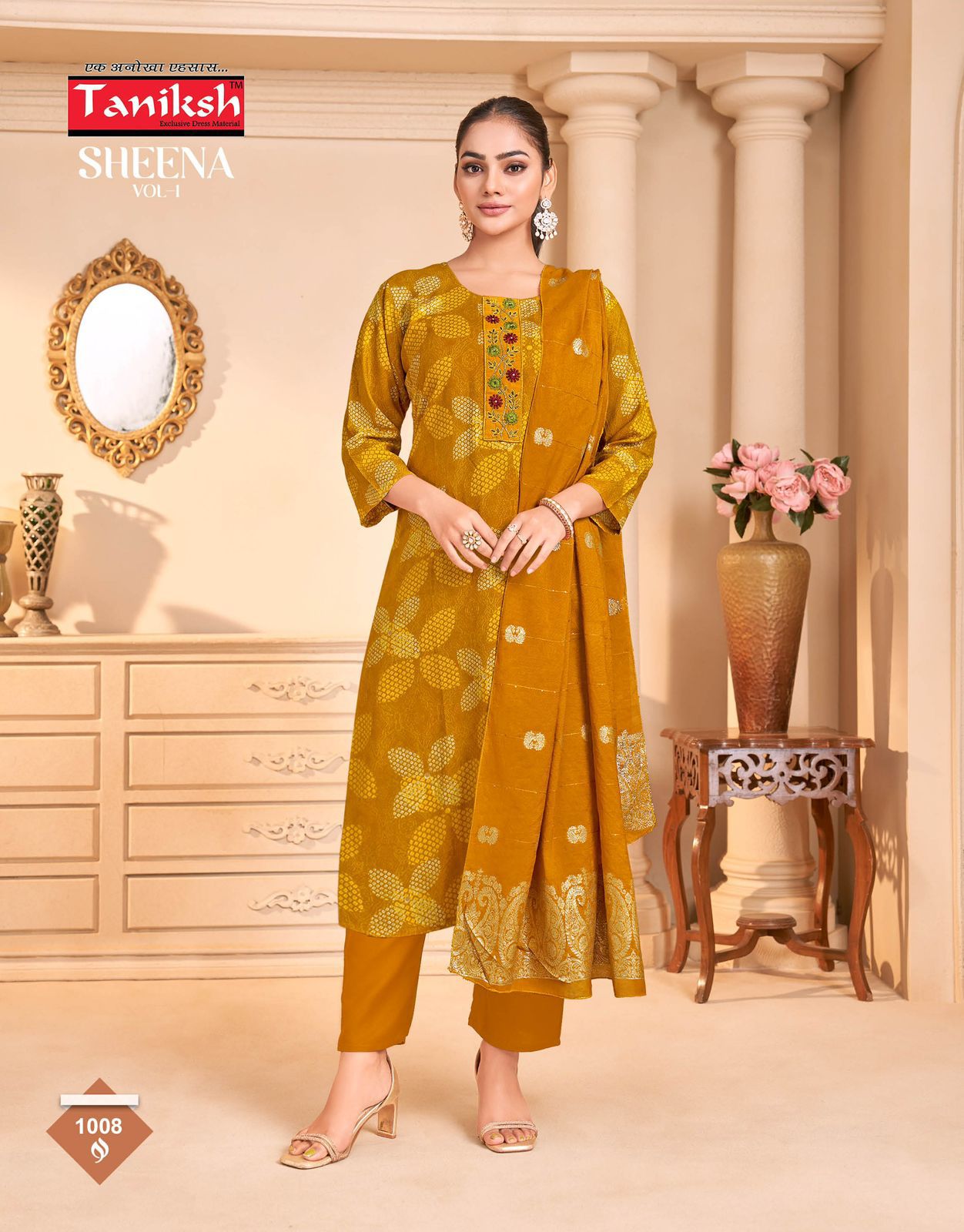 Sheena Vol 1 Taniksh Rayon Foil Readymade Pant Style Suits Manufacturer Ahmedabad