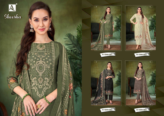 Sheesha Alok Viscose Muslin Karachi Salwar Suits Wholesale Price