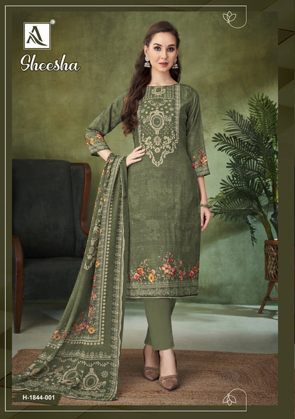 शीशा आलोक विस्कोस मलमल कराची सलवार सूट थोक मूल्य