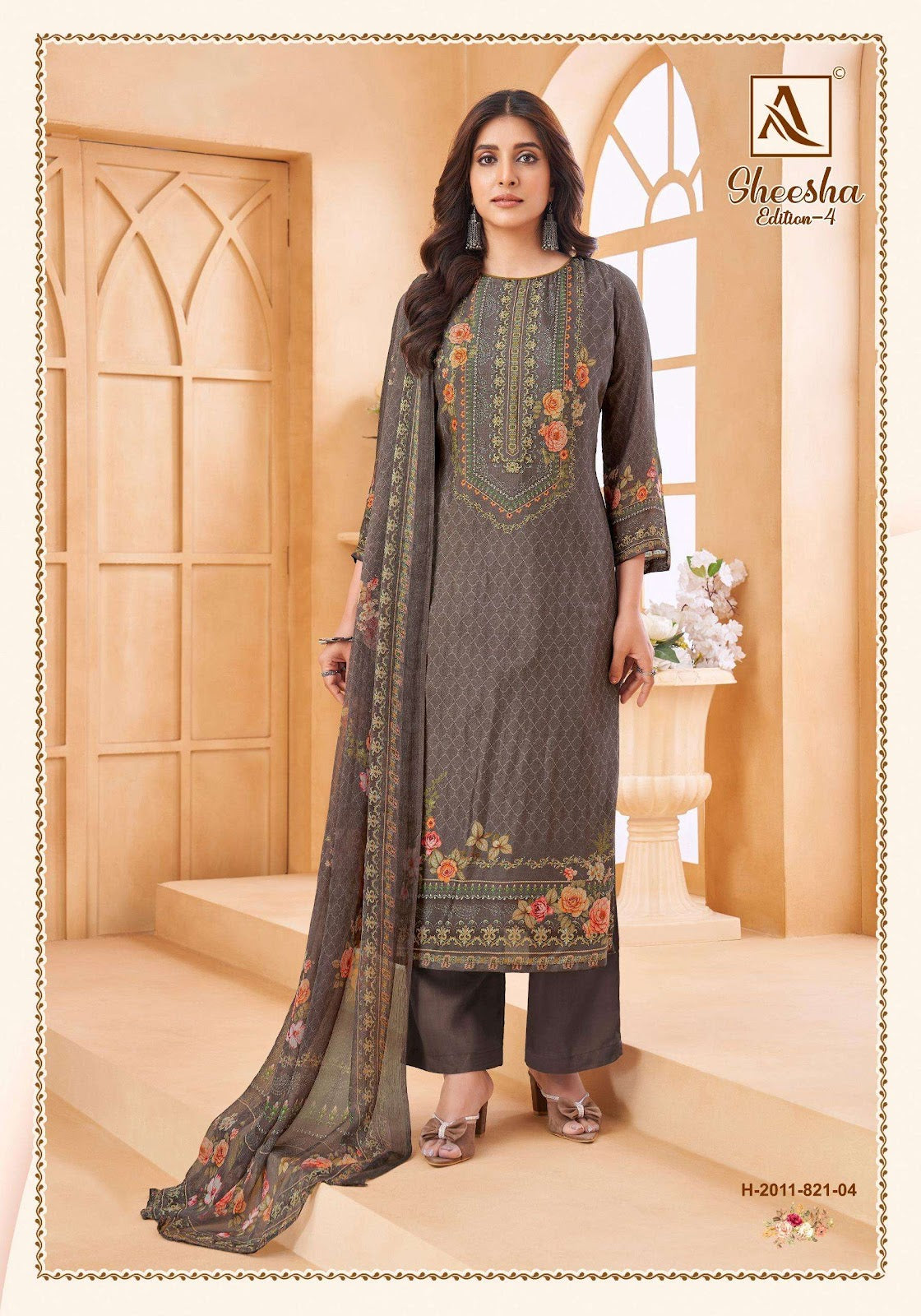 Sheesha Edition 4 Alok Viscose Muslin Karachi Salwar Suits Wholesaler Ahmedabad
