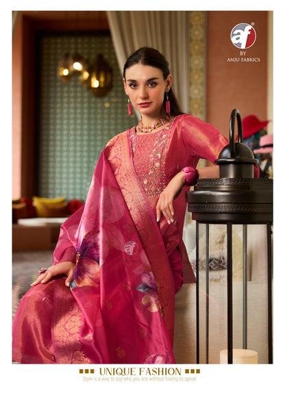 Sheesha Vol 3 Af Tissue Simmer Readymade Pant Style Suits Supplier Ahmedabad