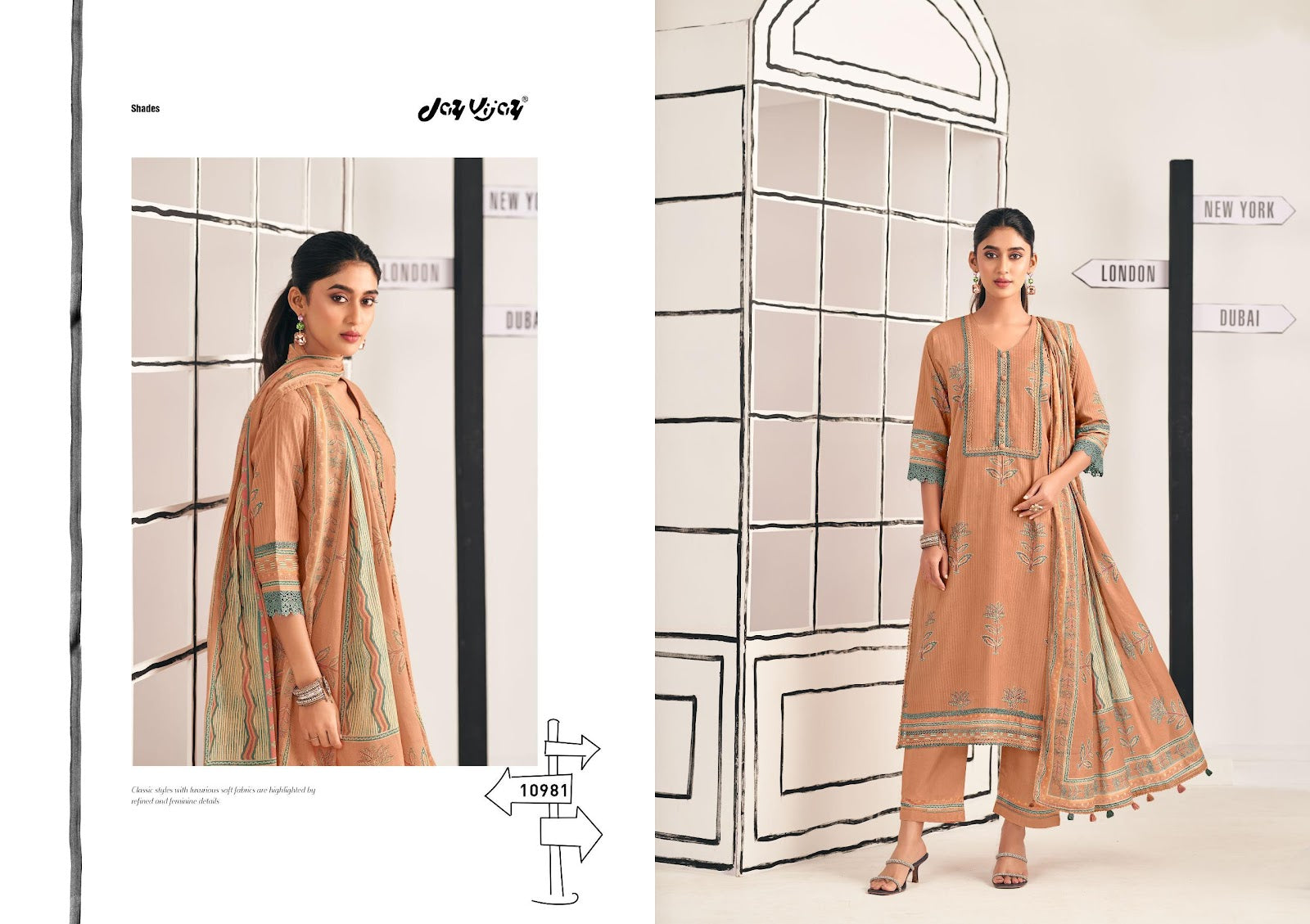 Shehar Diaries Jay Vijay Cotton Pant Style Suits Exporter