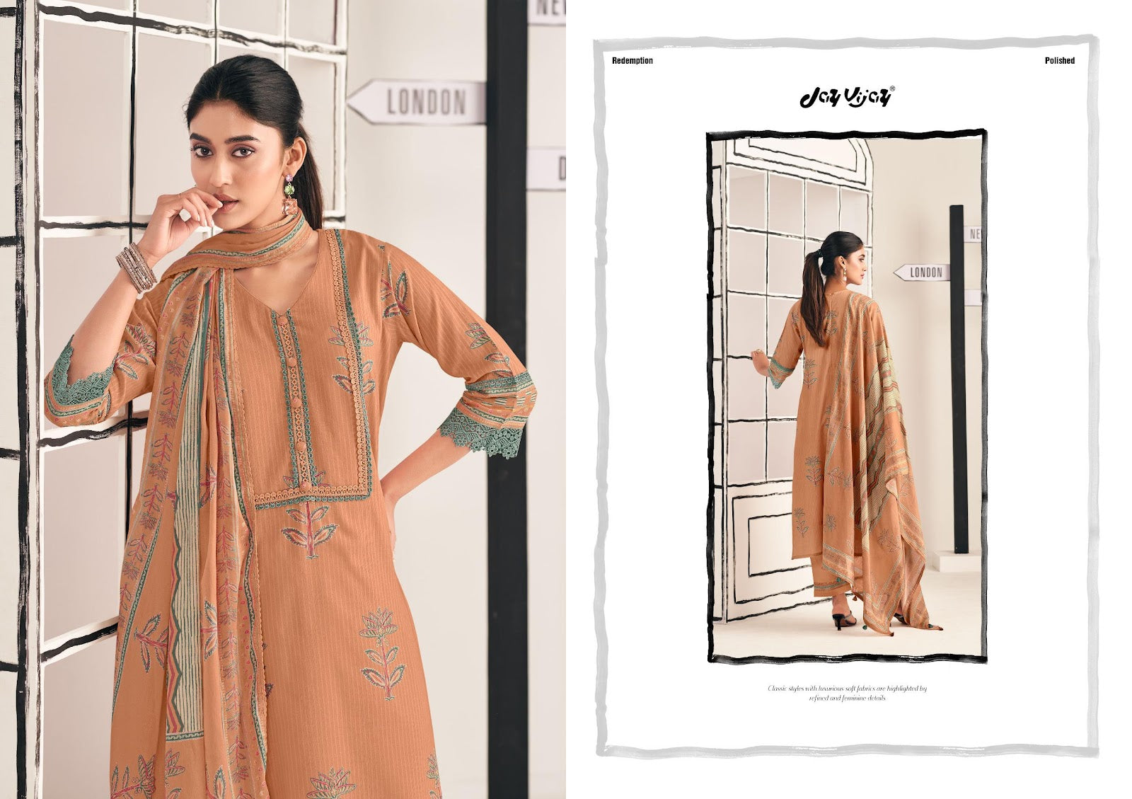 Shehar Diaries Jay Vijay Cotton Pant Style Suits Exporter