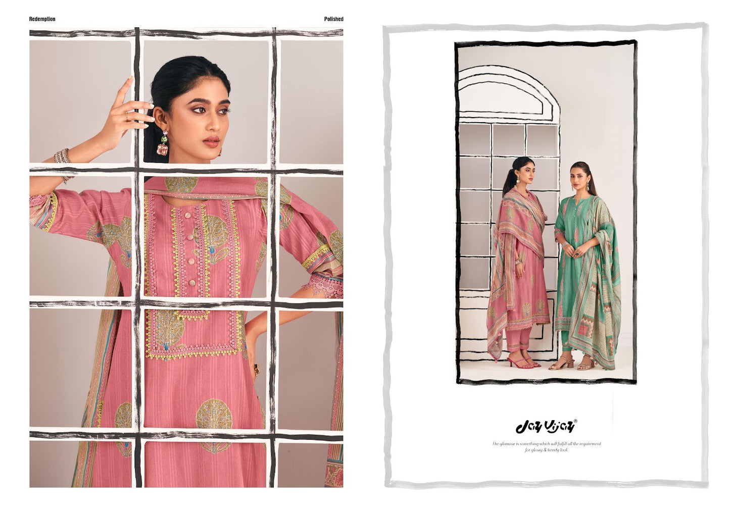 Shehar Diaries Jay Vijay Cotton Pant Style Suits Exporter