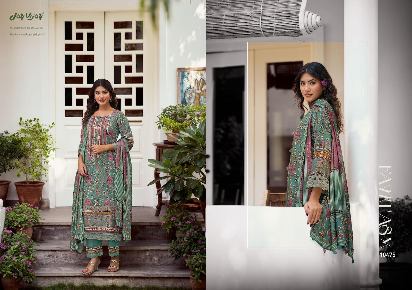 Shehera Jay Vijay Pant Style Suits Manufacturer India