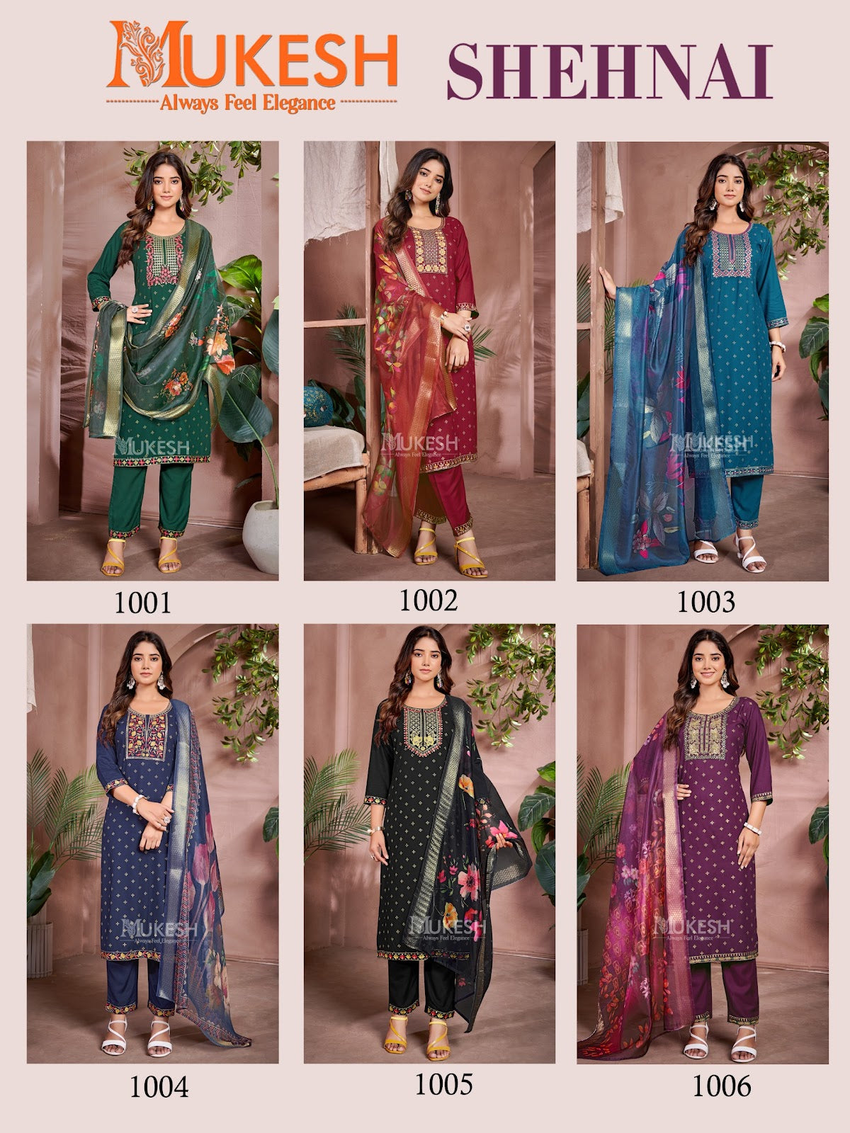 Shehnai Banwery Rayon 14Kg Readymade Pant Style Suits Supplier India