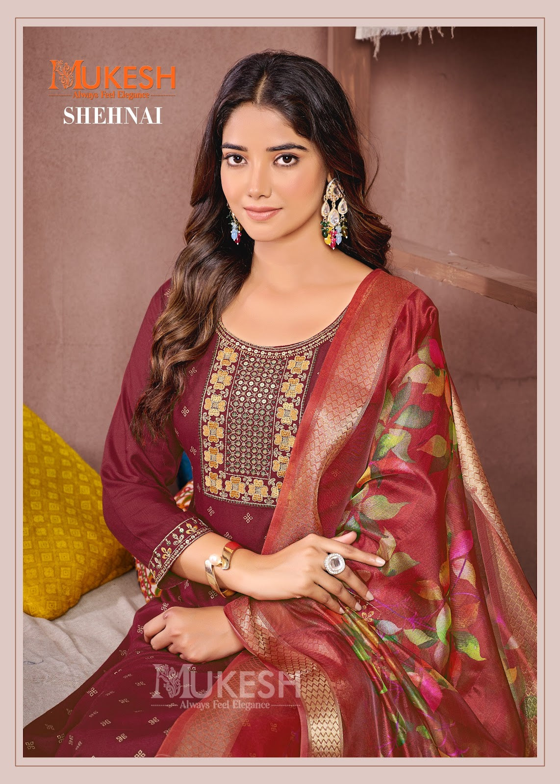 Shehnai Banwery Rayon 14Kg Readymade Pant Style Suits Supplier India