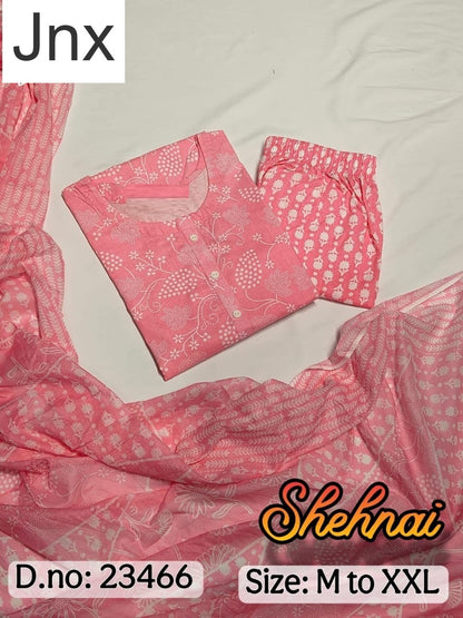 Shehnai Jnx Jaipur Cotton Readymade Pant Style Suits Manufacturer India