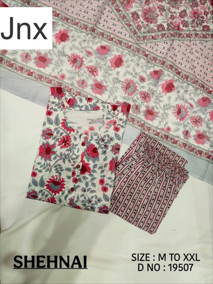 Shehnai Jnx Jaipur Cotton Readymade Pant Style Suits Manufacturer India