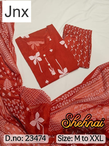 Shehnai Jnx Jaipur Cotton Readymade Pant Style Suits Manufacturer India