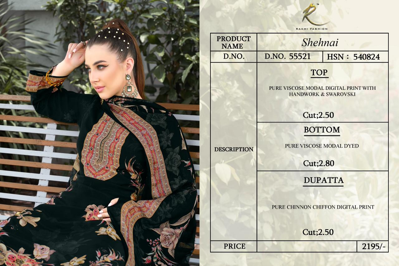 Shehnai Rakhi Fashion Pure Viscose Pant Style Suits Supplier Ahmedabad